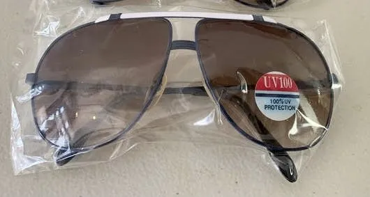 00's Does 70's Navy Aviator Sunglasses
