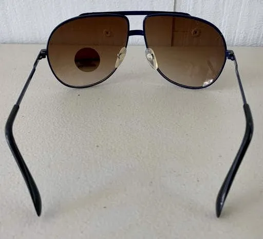 00's Does 70's Navy Aviator Sunglasses
