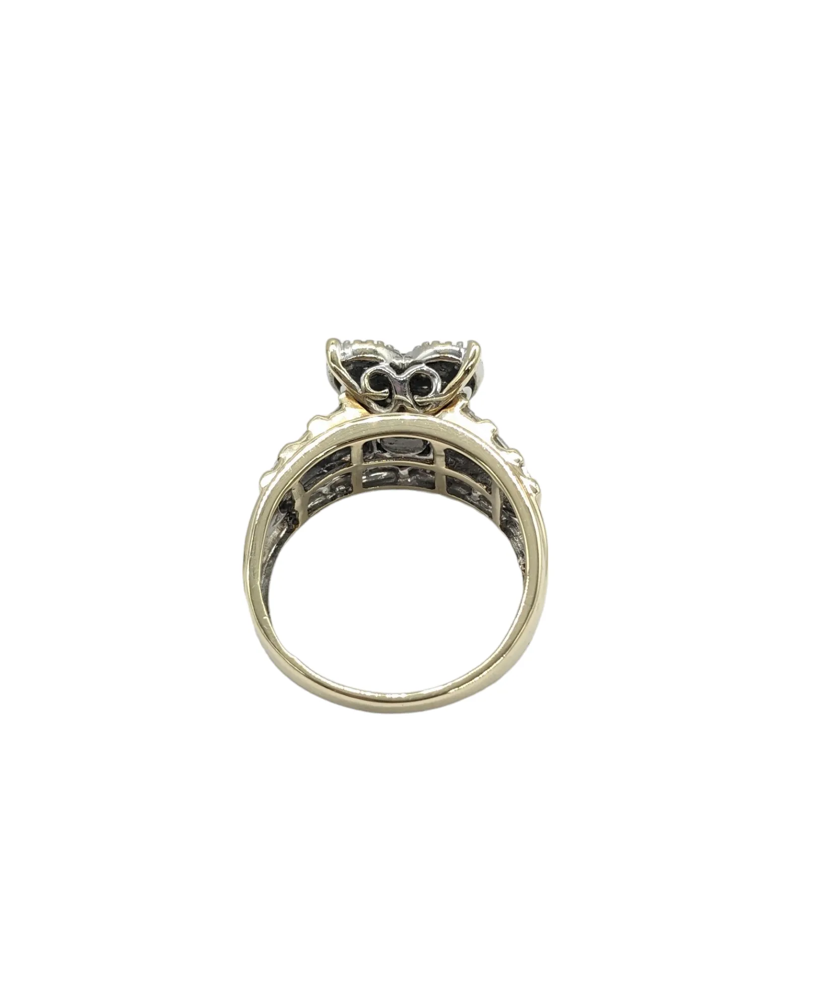 1 Carat Total Weight Heart-Shaped Diamond Ring