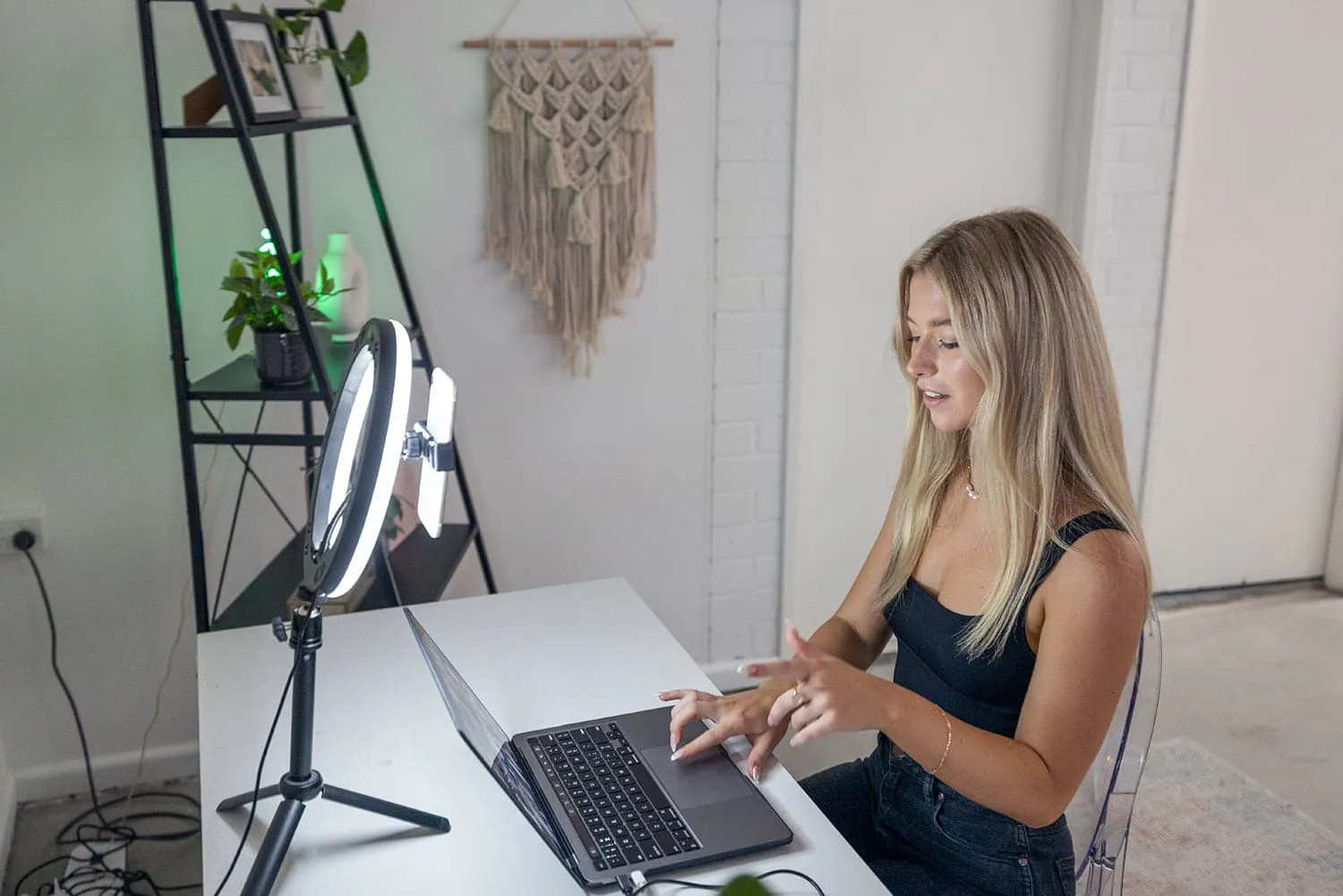 10" LED Ring Light Portable Zoom Meeting Desk RGB - Unicorn