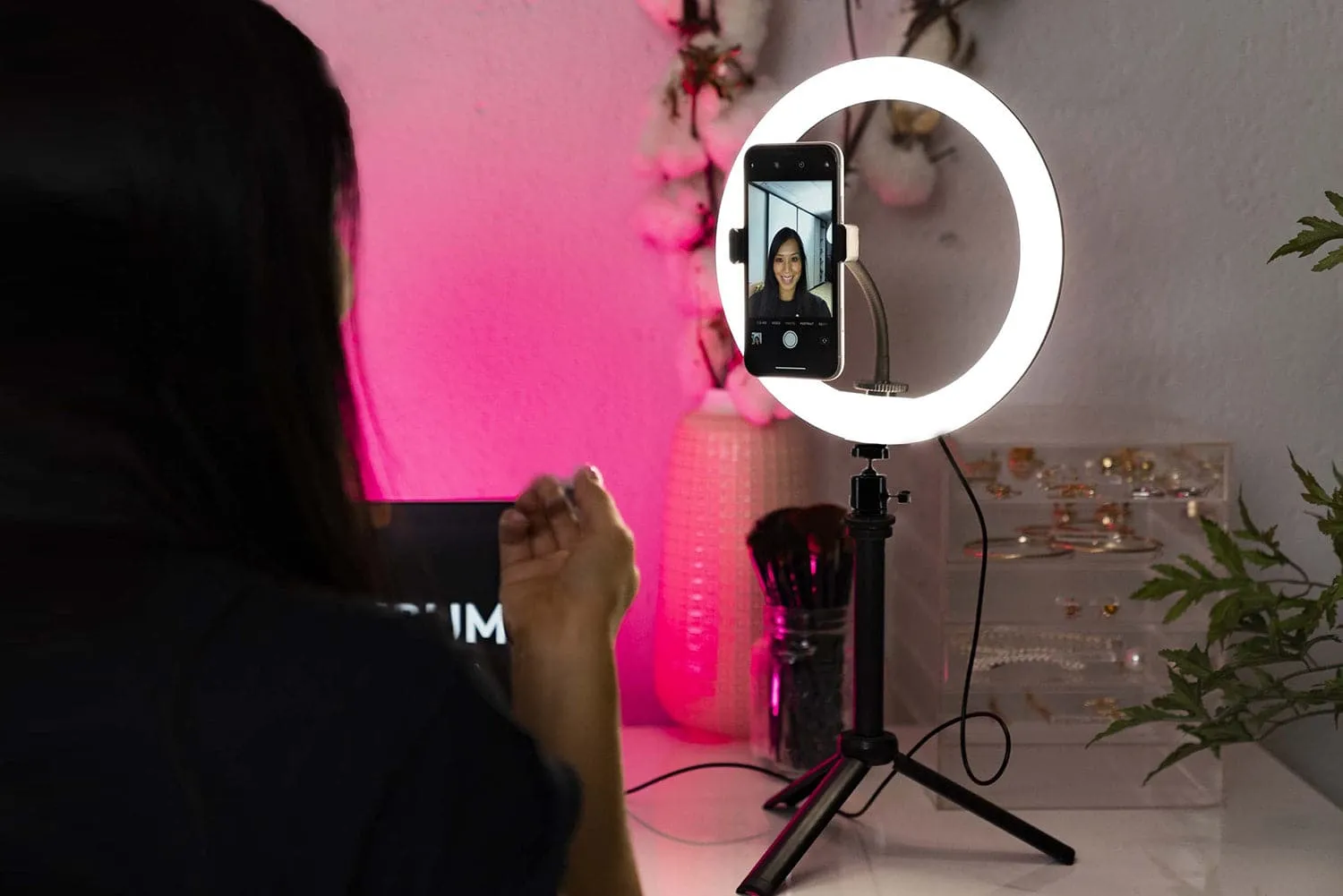 10" LED Ring Light Portable Zoom Meeting Desk RGB - Unicorn