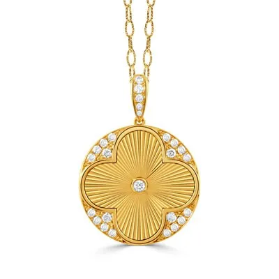 18K Gold 0.31ctw Diamond Pendant