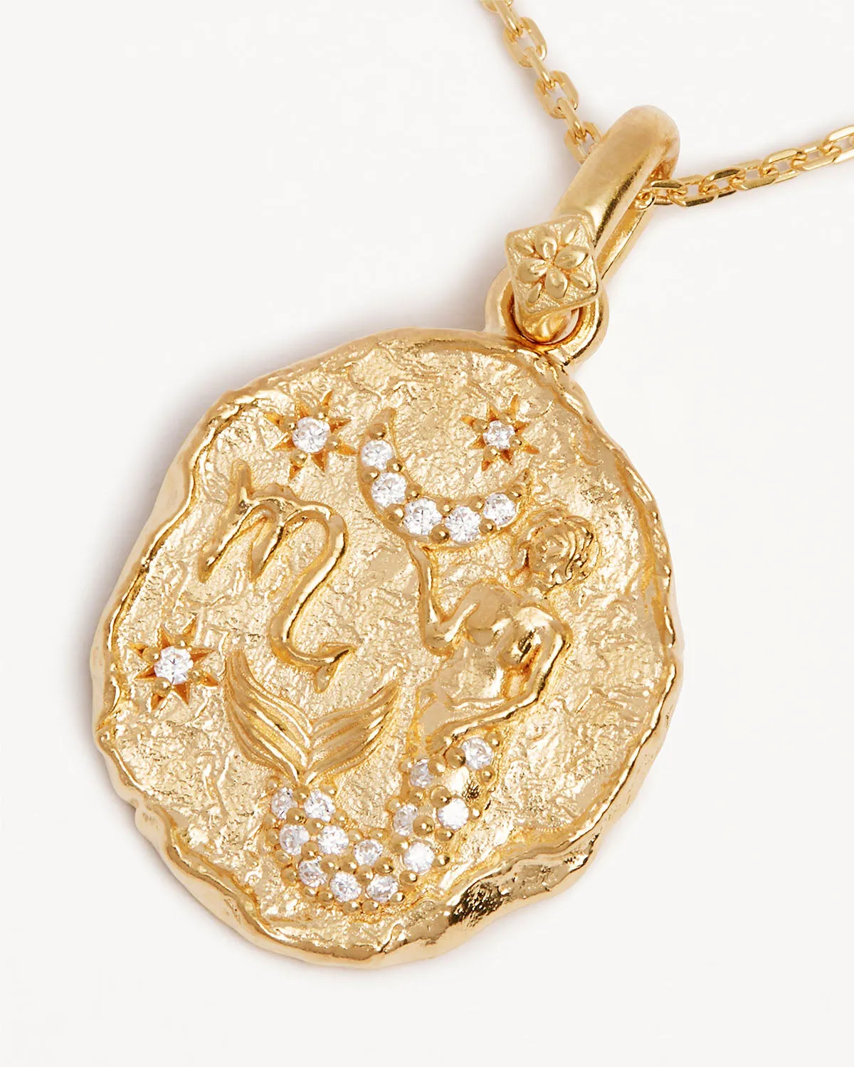 18k Gold Vermeil She is Zodiac Necklace - Scorpio