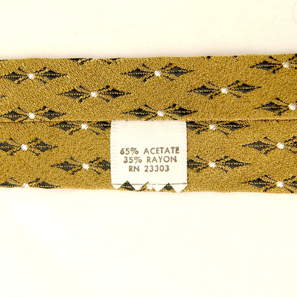 1950s Gold & Navy Tie