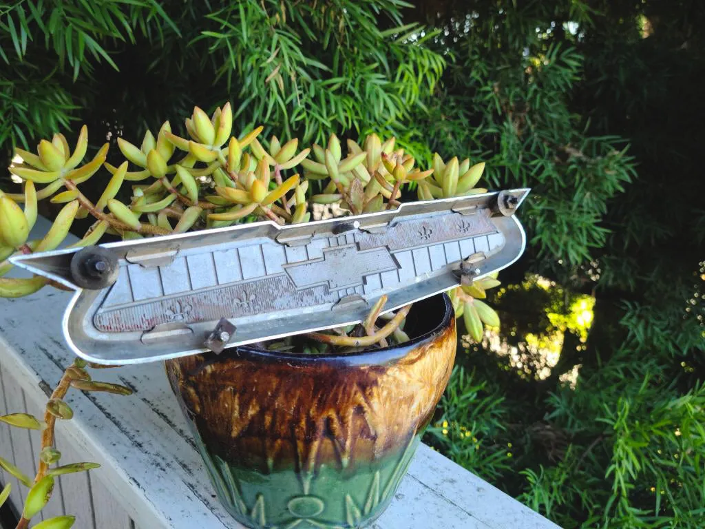 1950's Vintage Chevrolet Chevy Bel Air Hood Car Grille Ornament Emblem