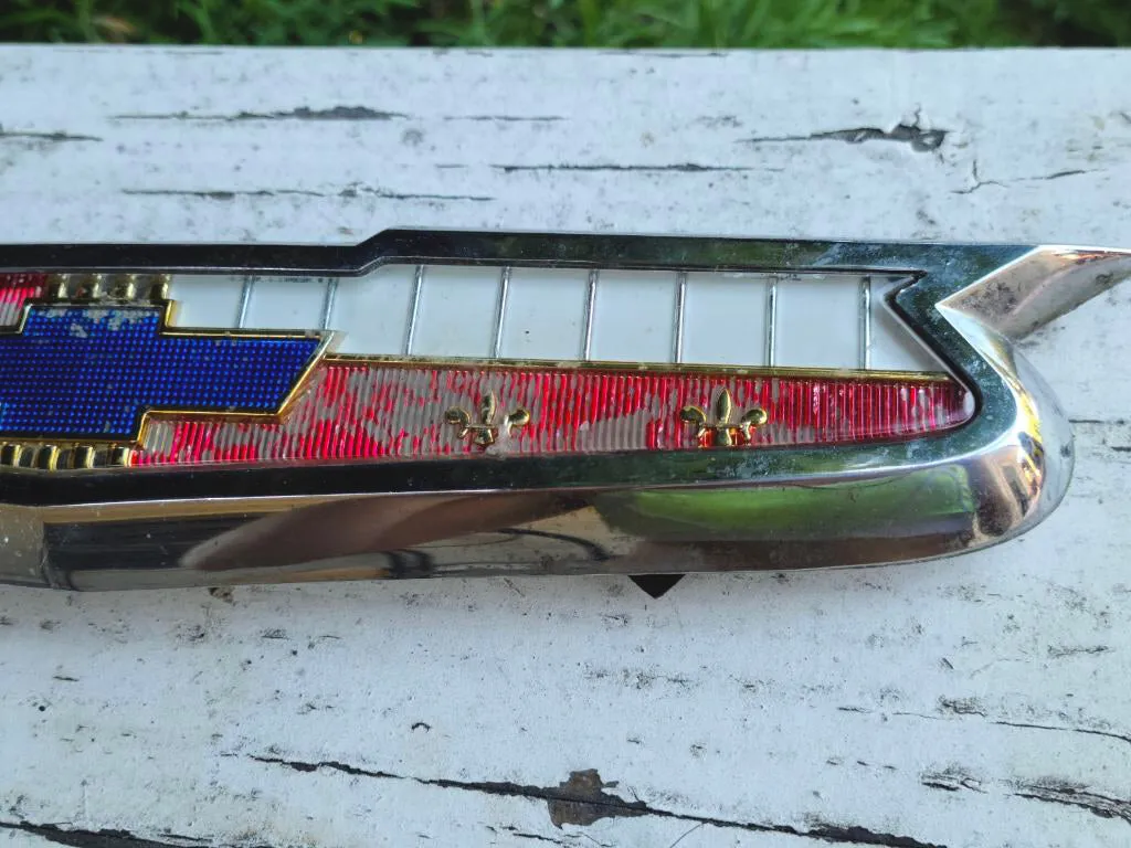 1950's Vintage Chevrolet Chevy Bel Air Hood Car Grille Ornament Emblem