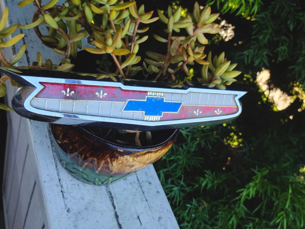 1950's Vintage Chevrolet Chevy Bel Air Hood Car Grille Ornament Emblem