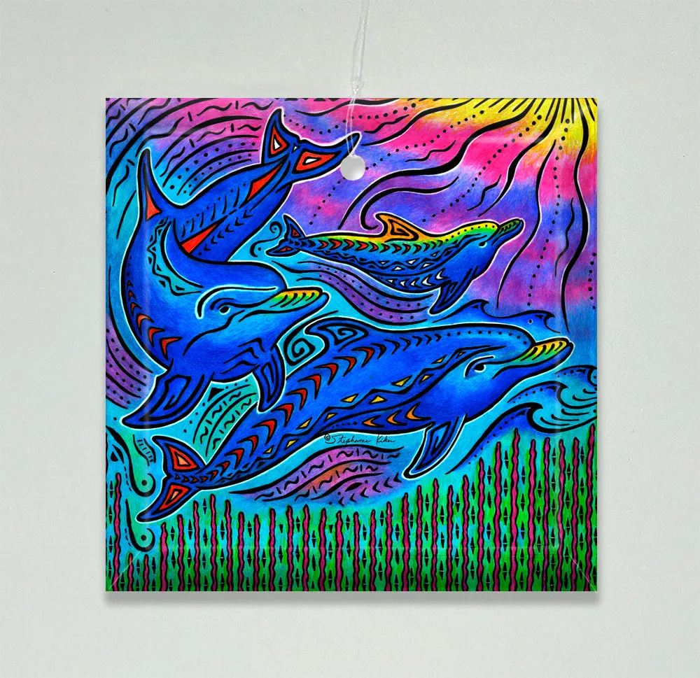 3 Dolphins Ornament/Suncatcher