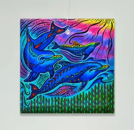 3 Dolphins Ornament/Suncatcher