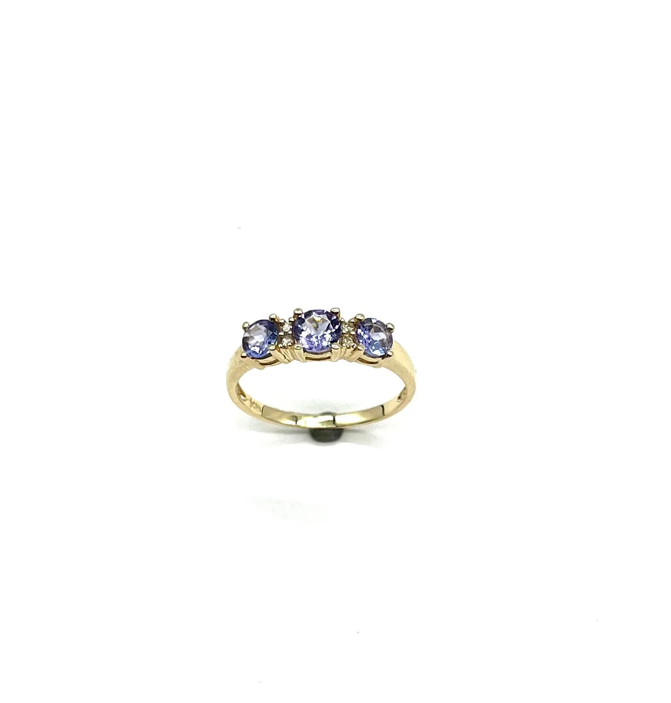 3 In Line Tanzanite Ring