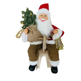 40 cm Sitting Santa on Horse