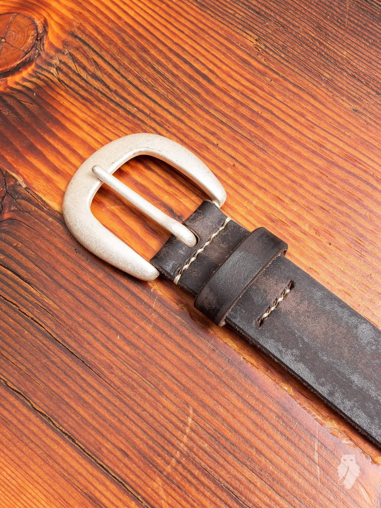 6210 Wild Leather Belt in Black