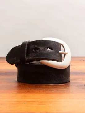 6210 Wild Leather Belt in Black