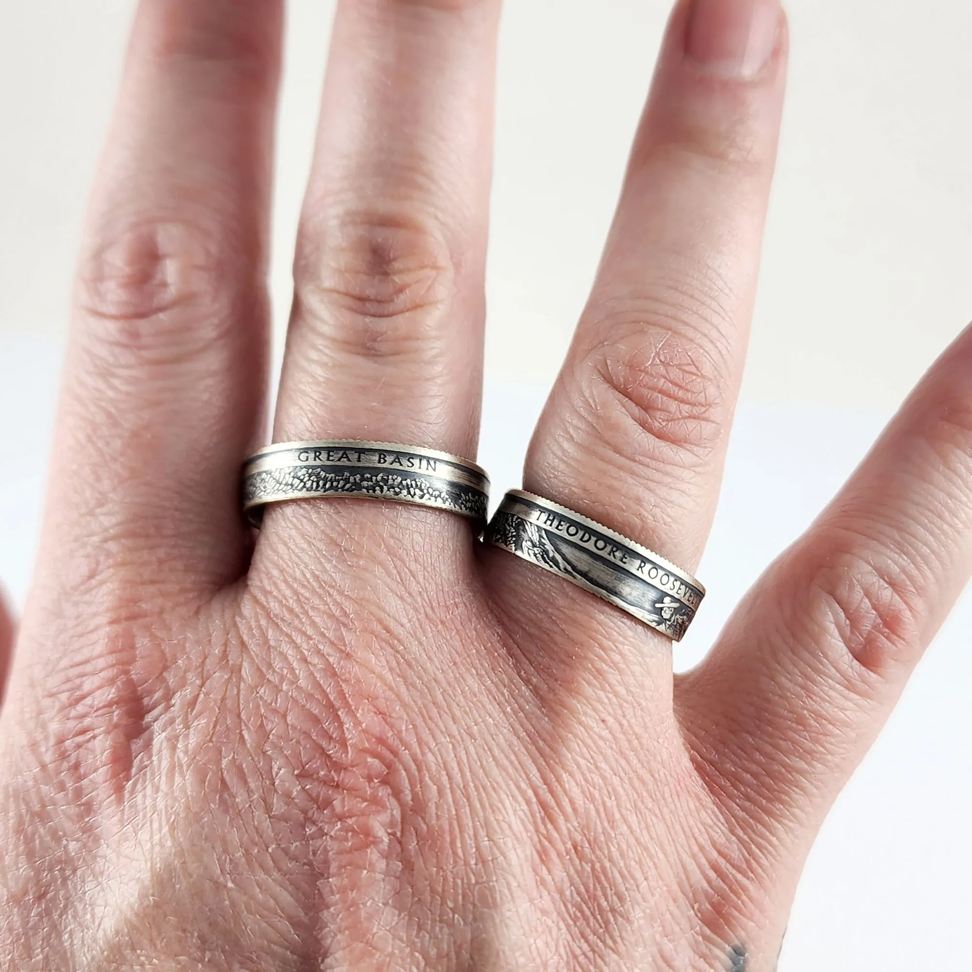 90% Silver Mount Rushmore National Park Quarter Ring