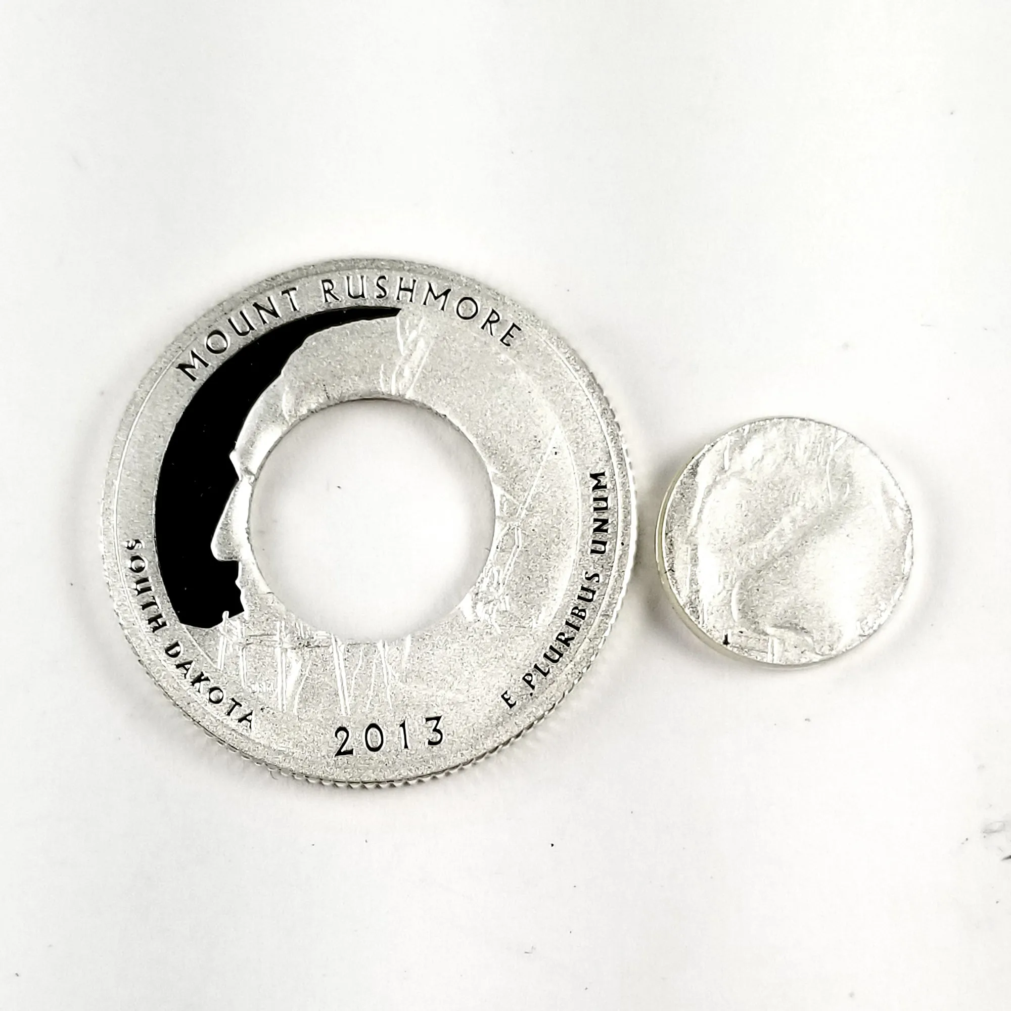 90% Silver Mount Rushmore National Park Quarter Ring