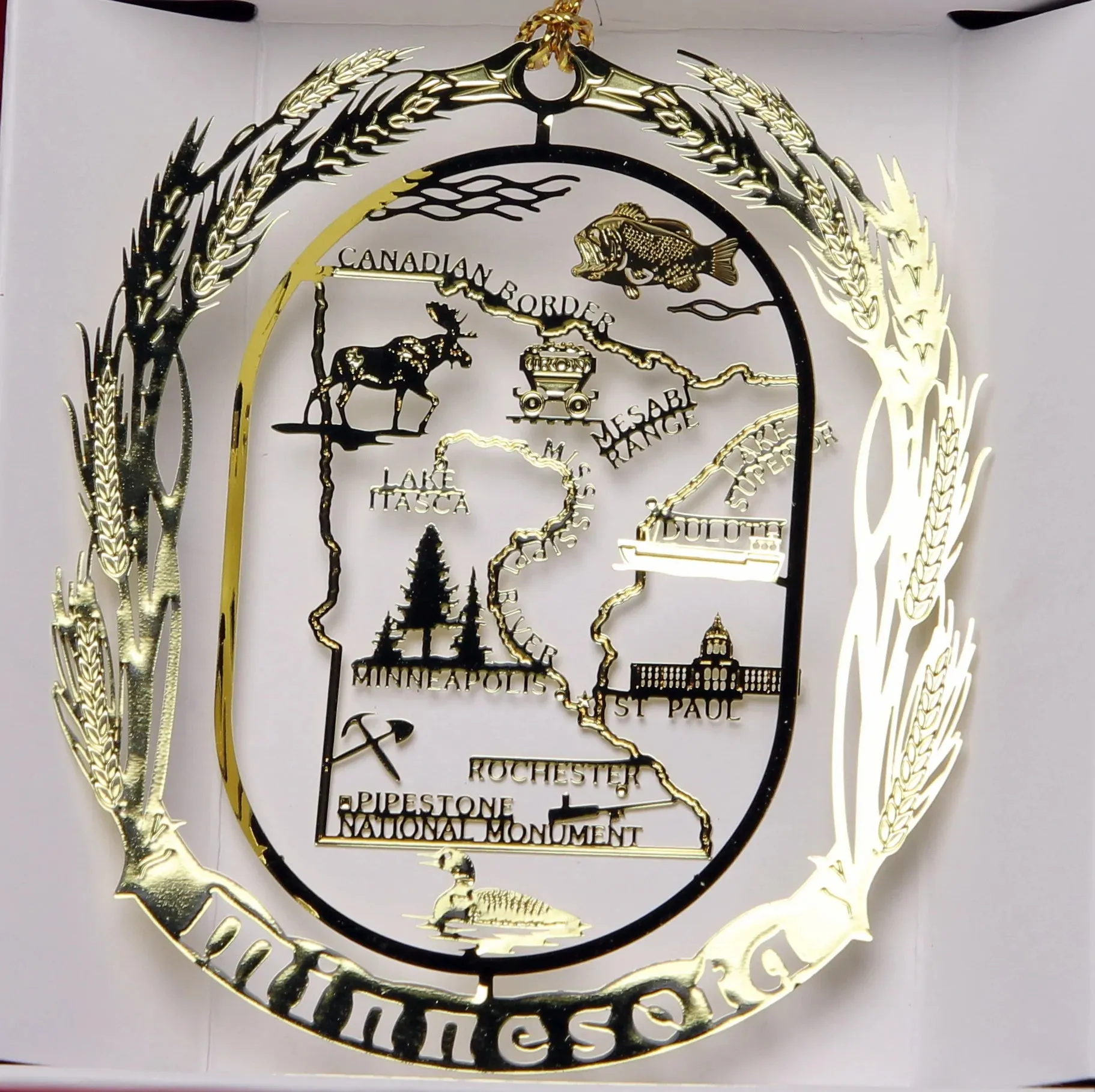 ALL 50 State Collectible Brass Ornaments SET
