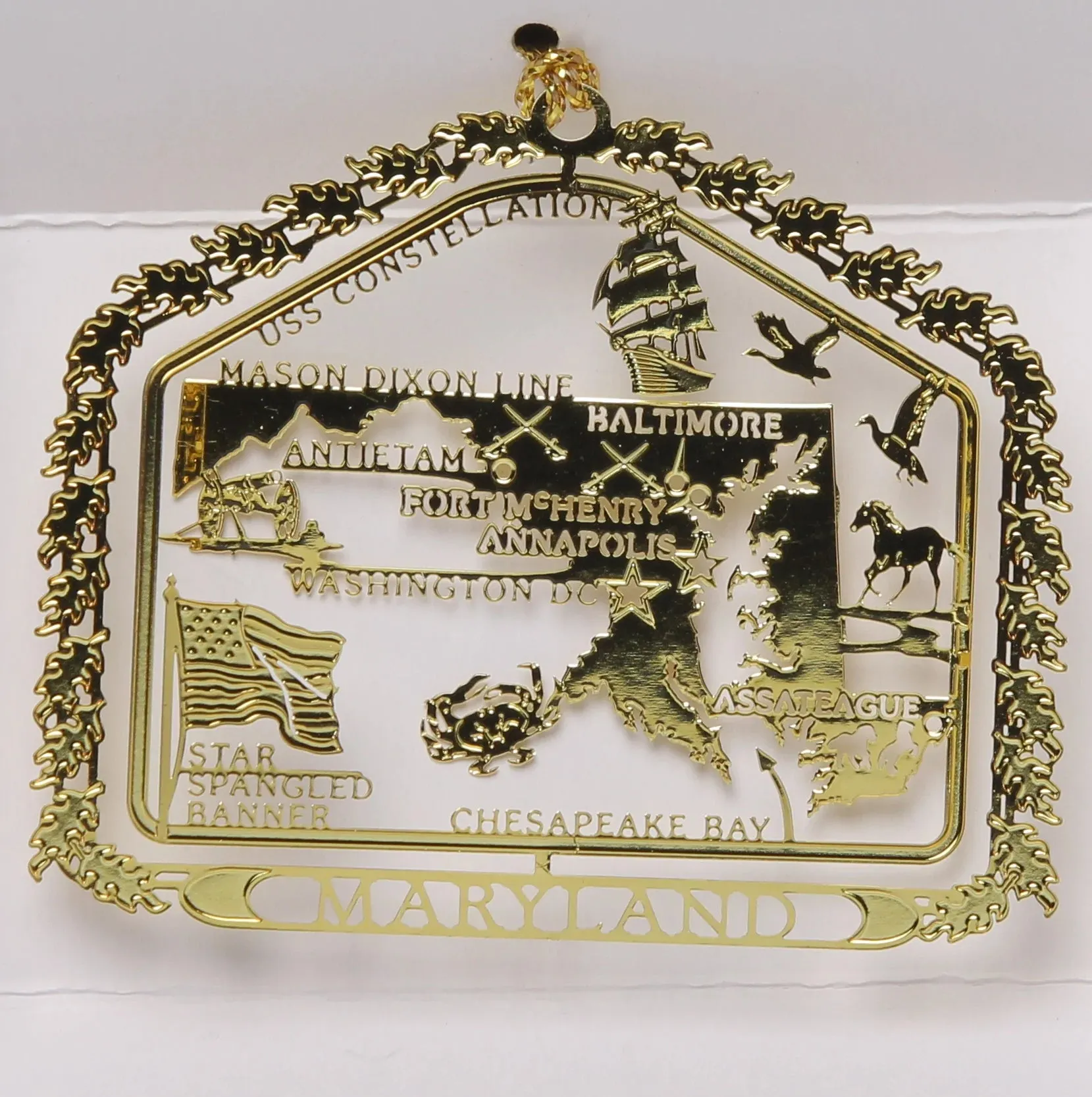 ALL 50 State Collectible Brass Ornaments SET