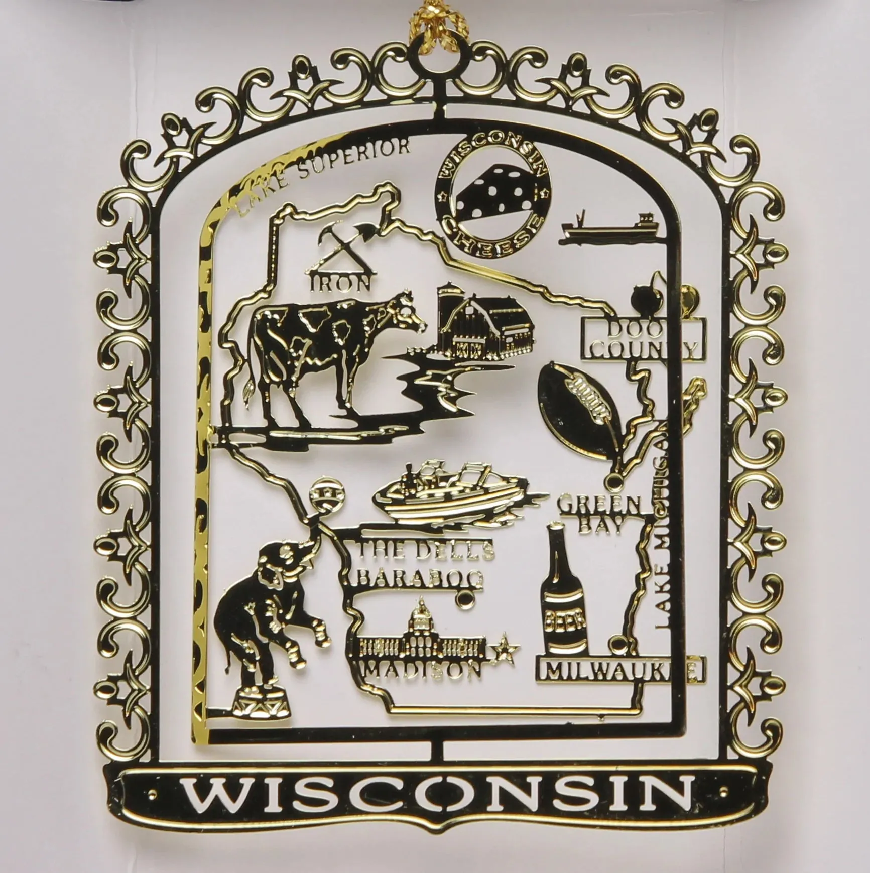 ALL 50 State Collectible Brass Ornaments SET