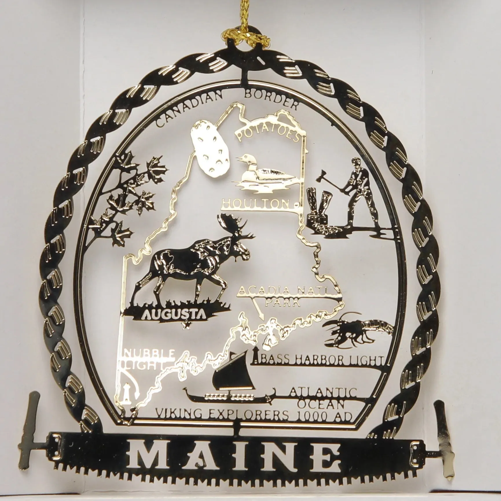 ALL 50 State Collectible Brass Ornaments SET