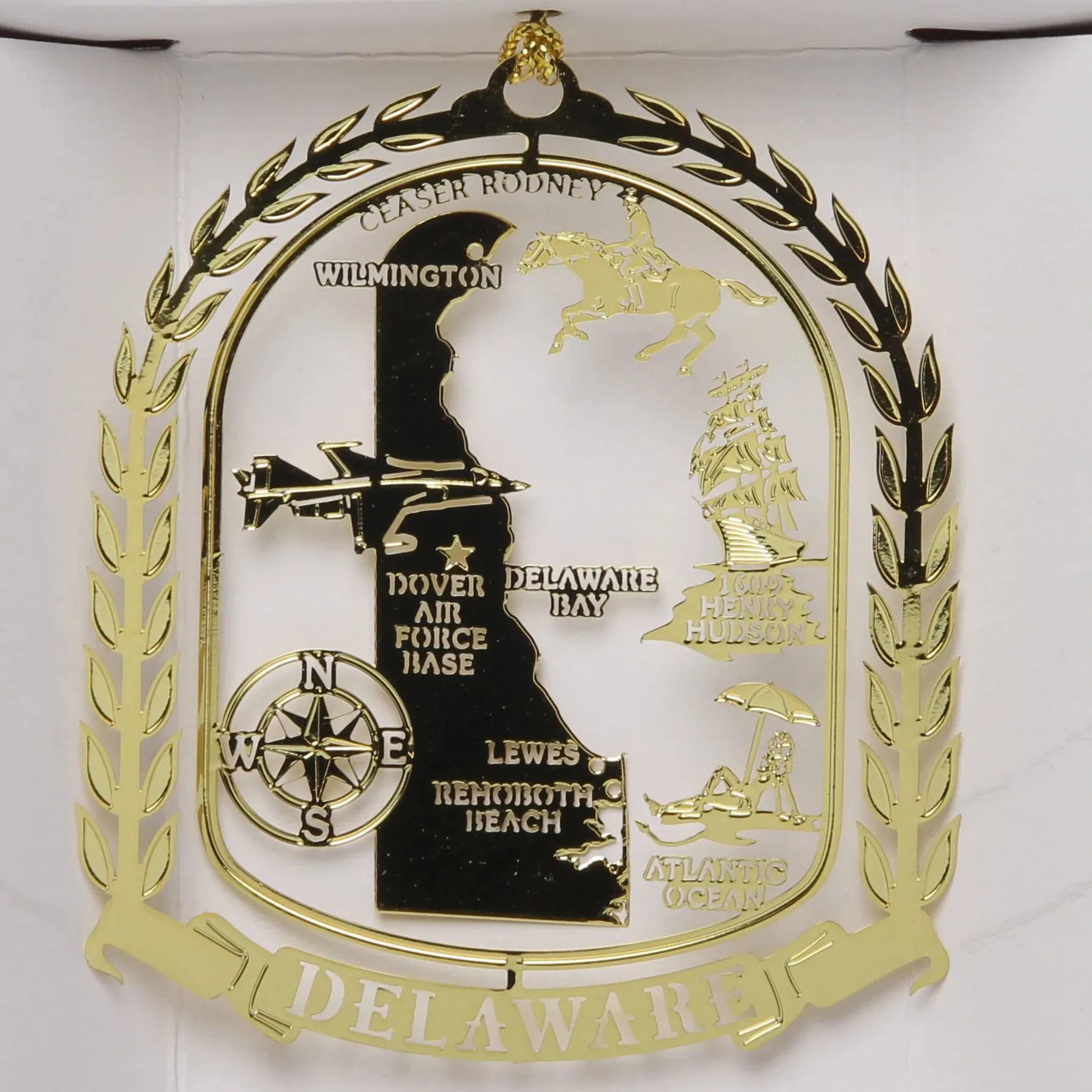 ALL 50 State Collectible Brass Ornaments SET
