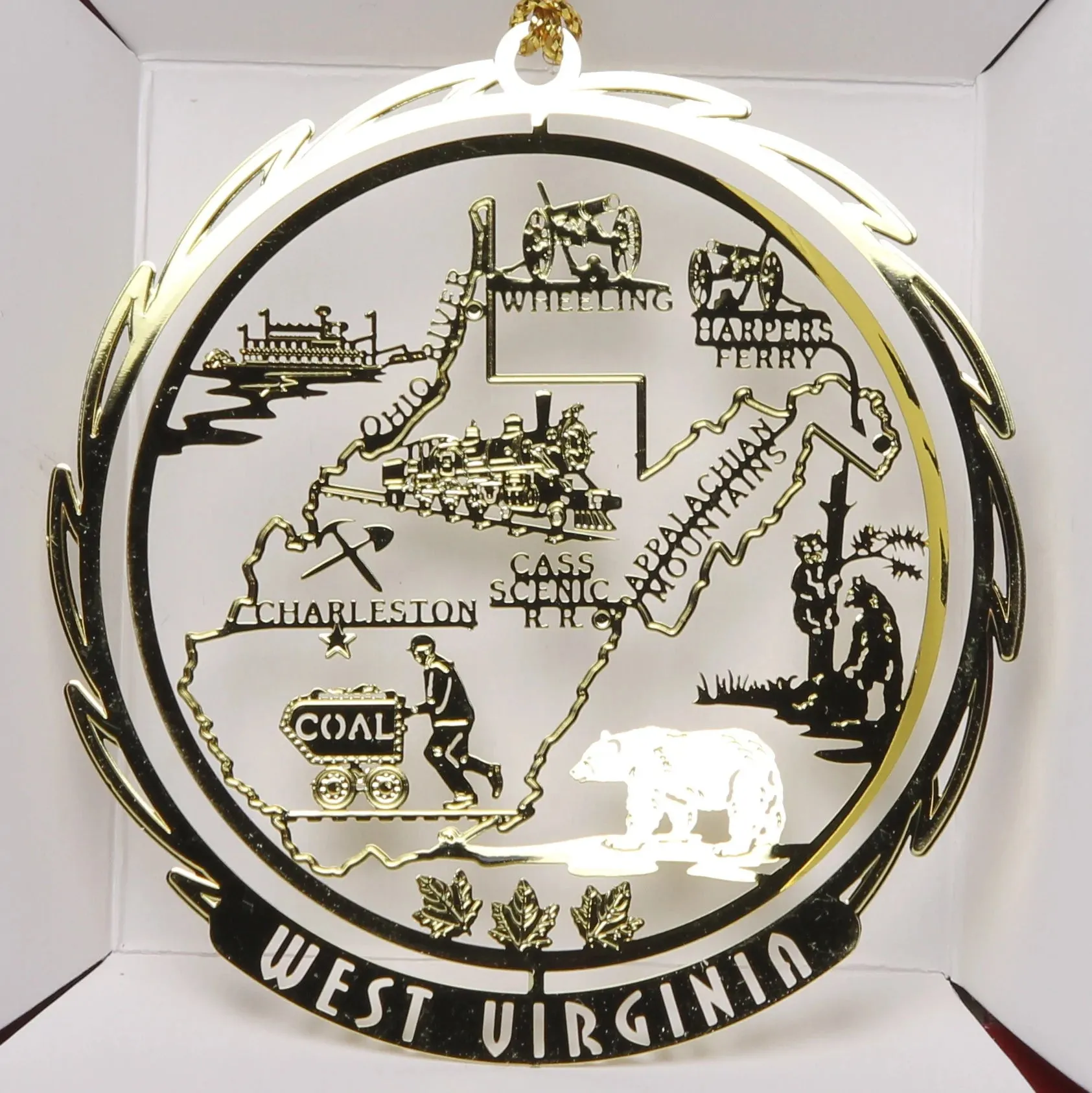 ALL 50 State Collectible Brass Ornaments SET