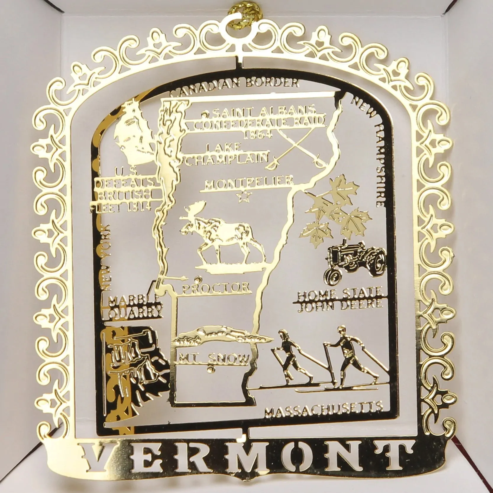 ALL 50 State Collectible Brass Ornaments SET