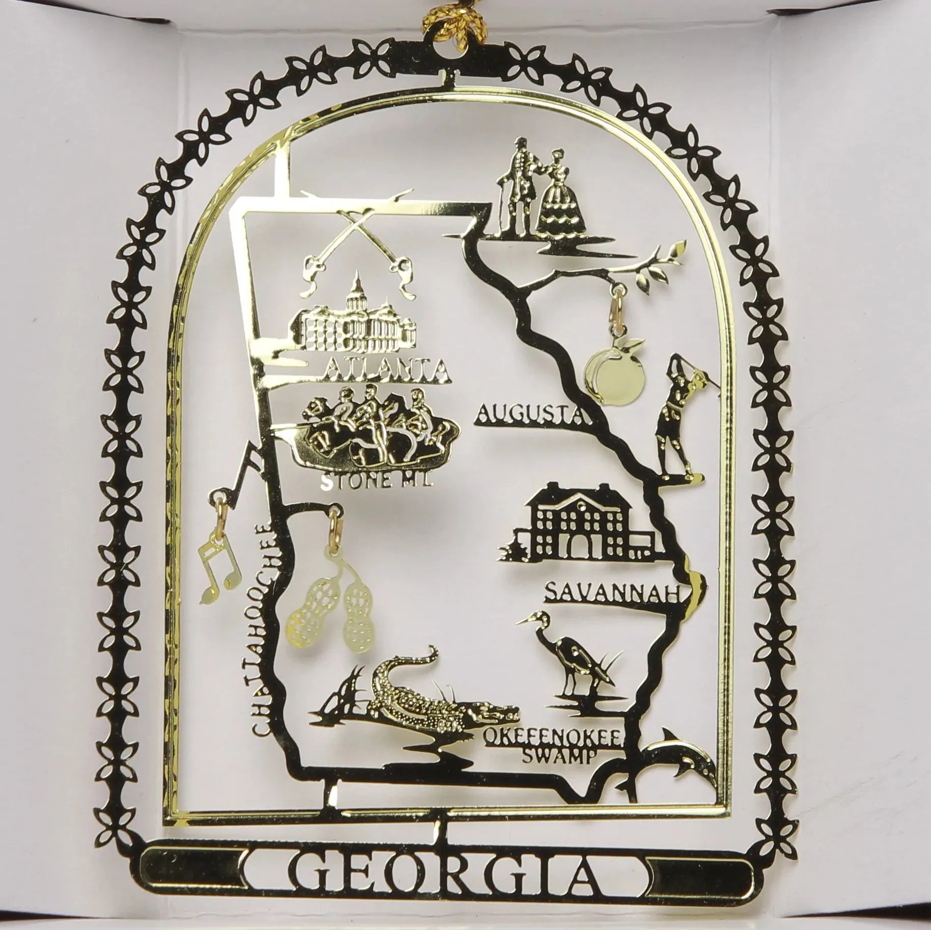 ALL 50 State Collectible Brass Ornaments SET