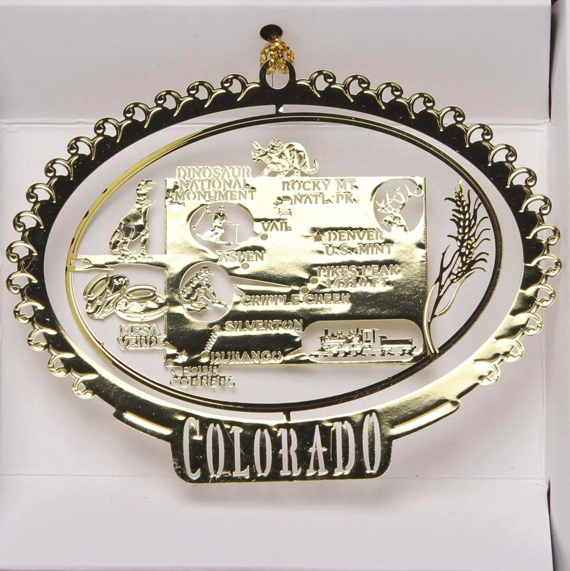 ALL 50 State Collectible Brass Ornaments SET