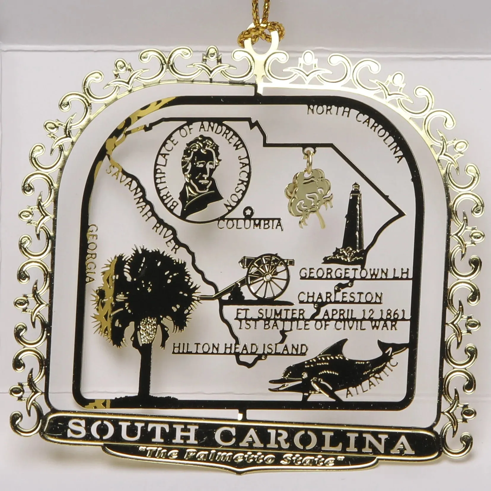 ALL 50 State Collectible Brass Ornaments SET