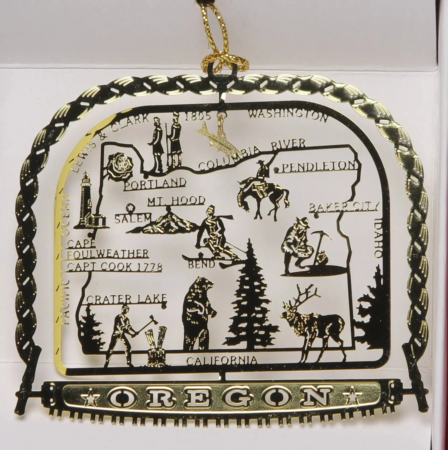 ALL 50 State Collectible Brass Ornaments SET