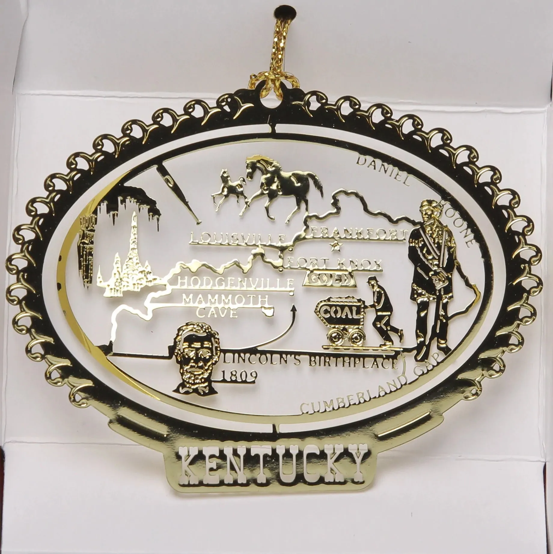 ALL 50 State Collectible Brass Ornaments SET