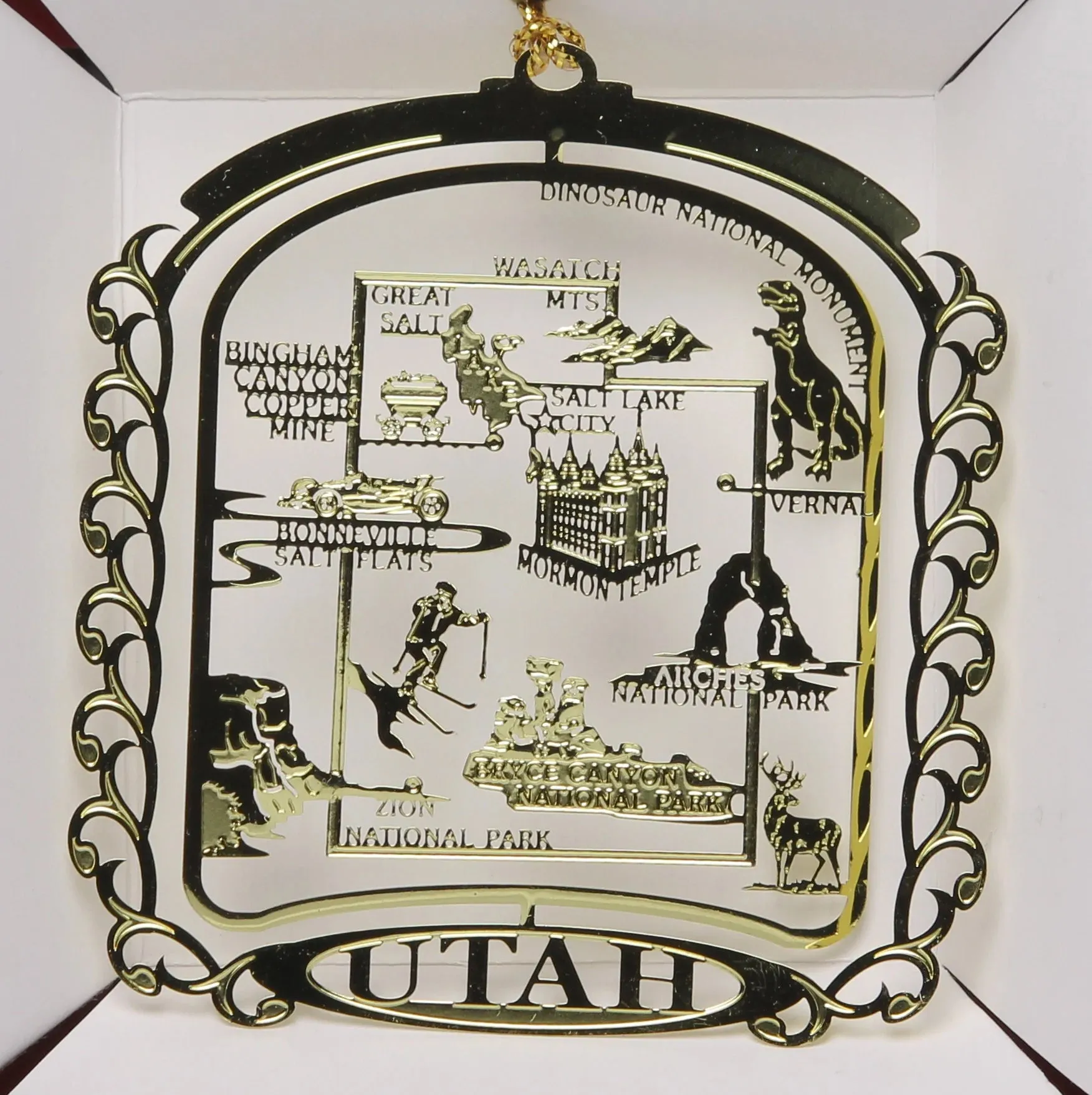 ALL 50 State Collectible Brass Ornaments SET