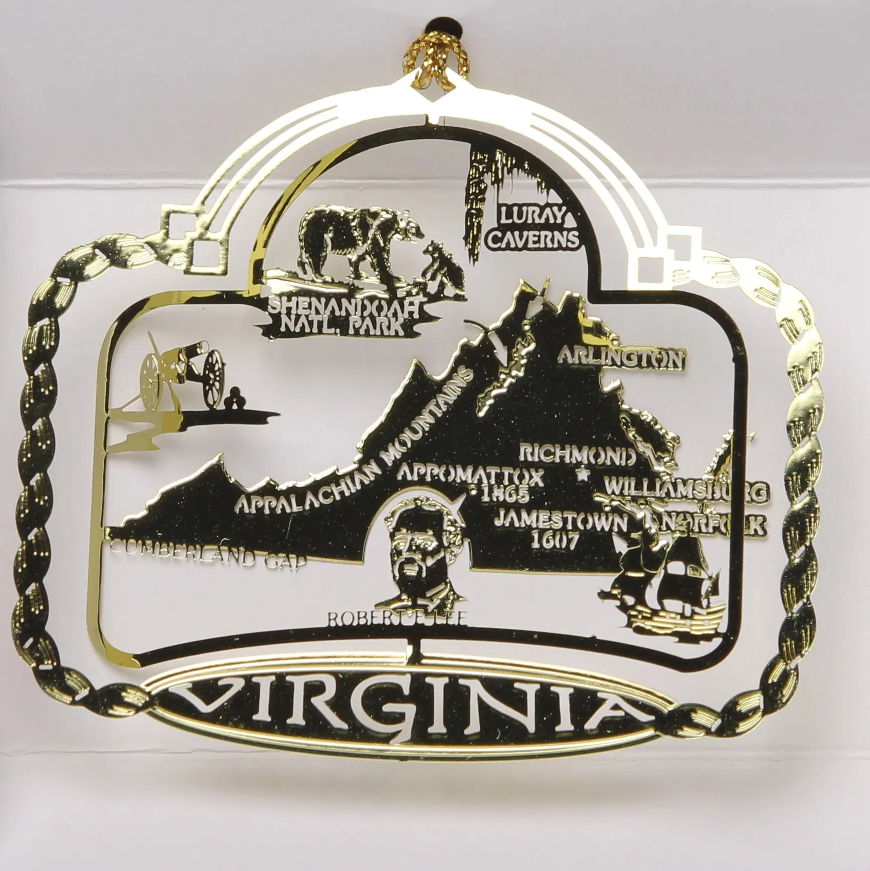 ALL 50 State Collectible Brass Ornaments SET