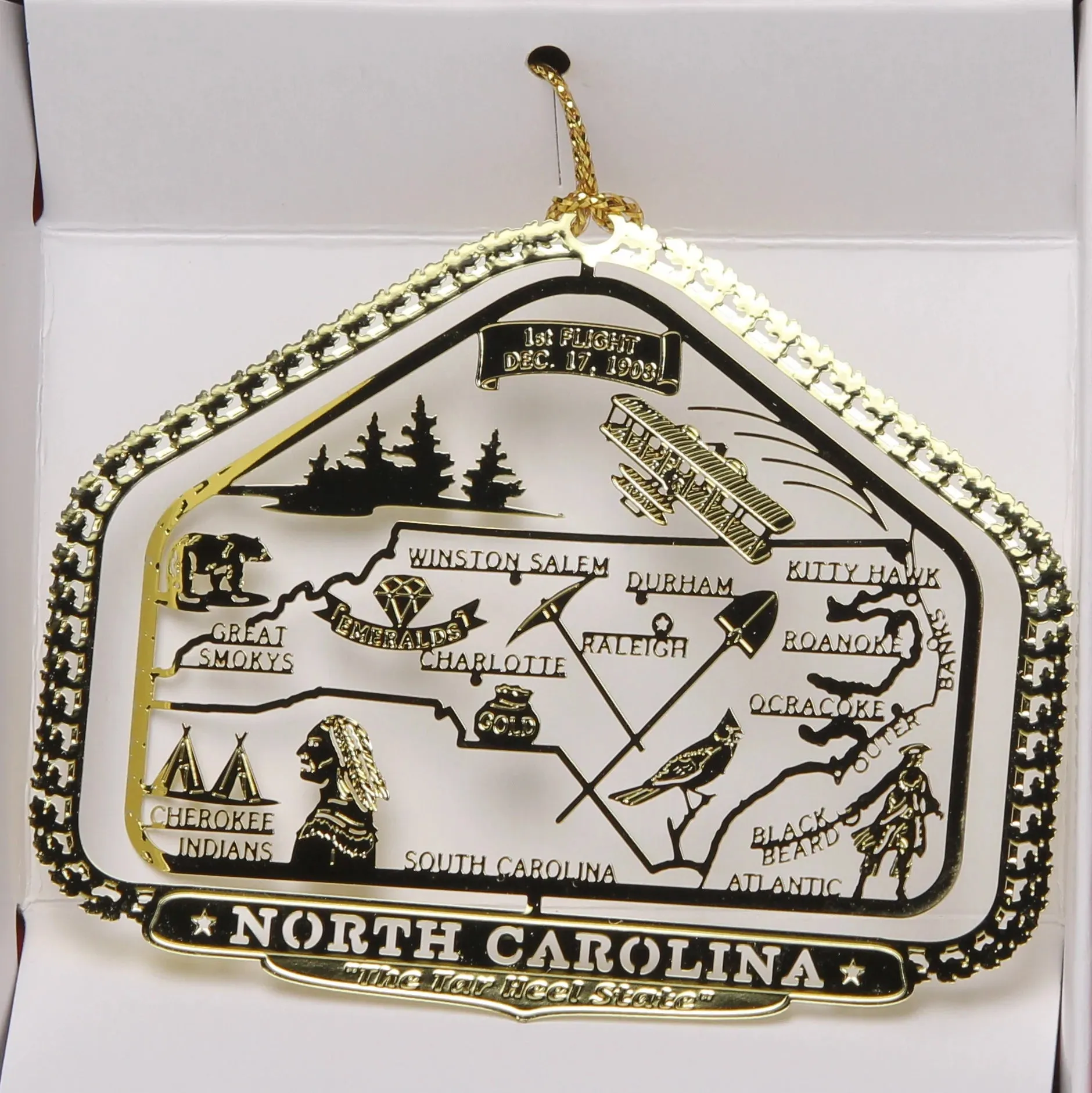 ALL 50 State Collectible Brass Ornaments SET