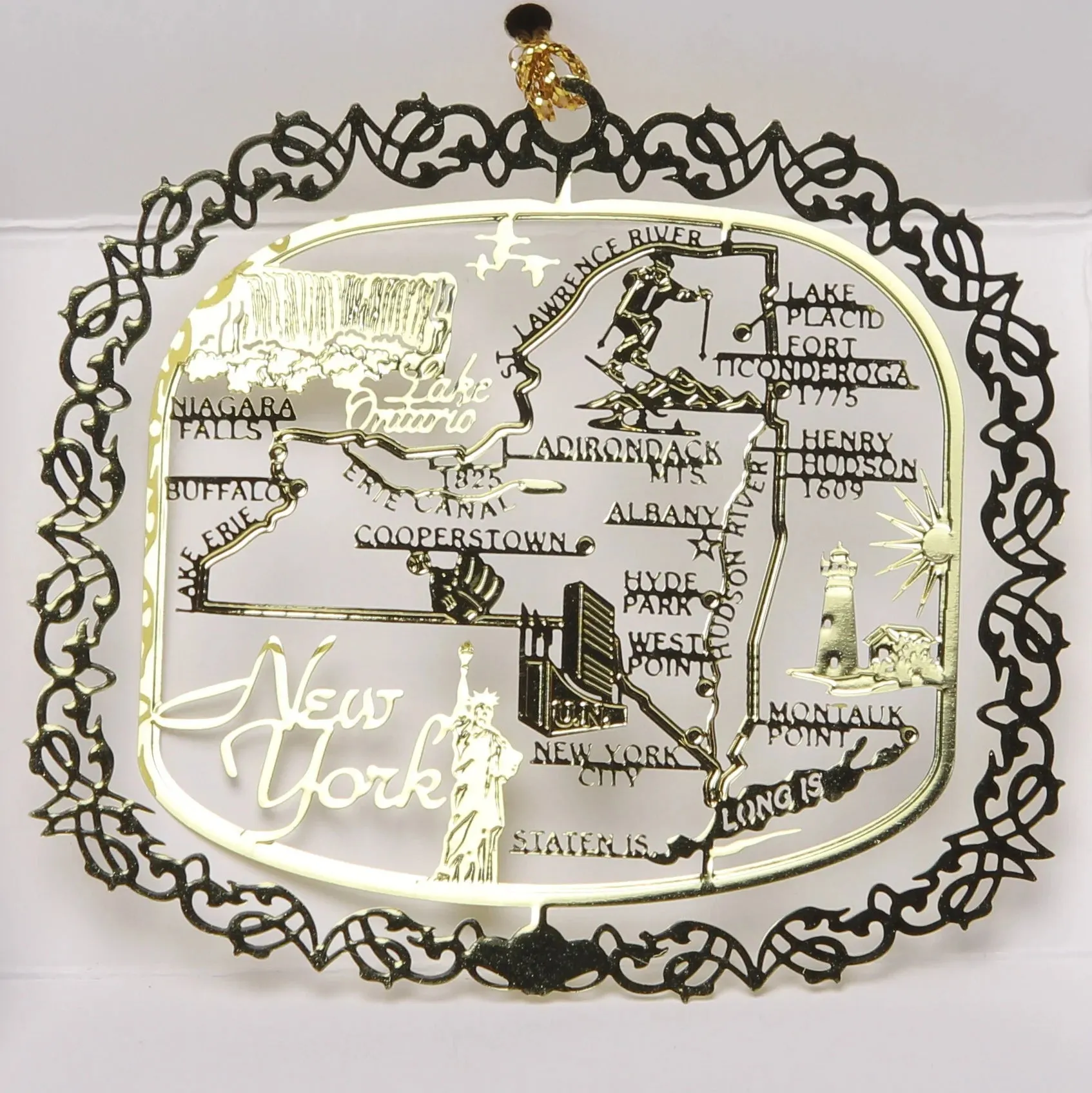 ALL 50 State Collectible Brass Ornaments SET