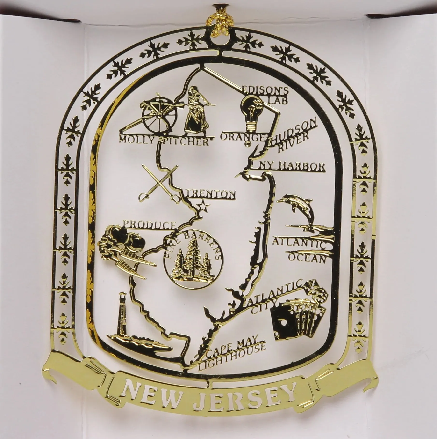 ALL 50 State Collectible Brass Ornaments SET