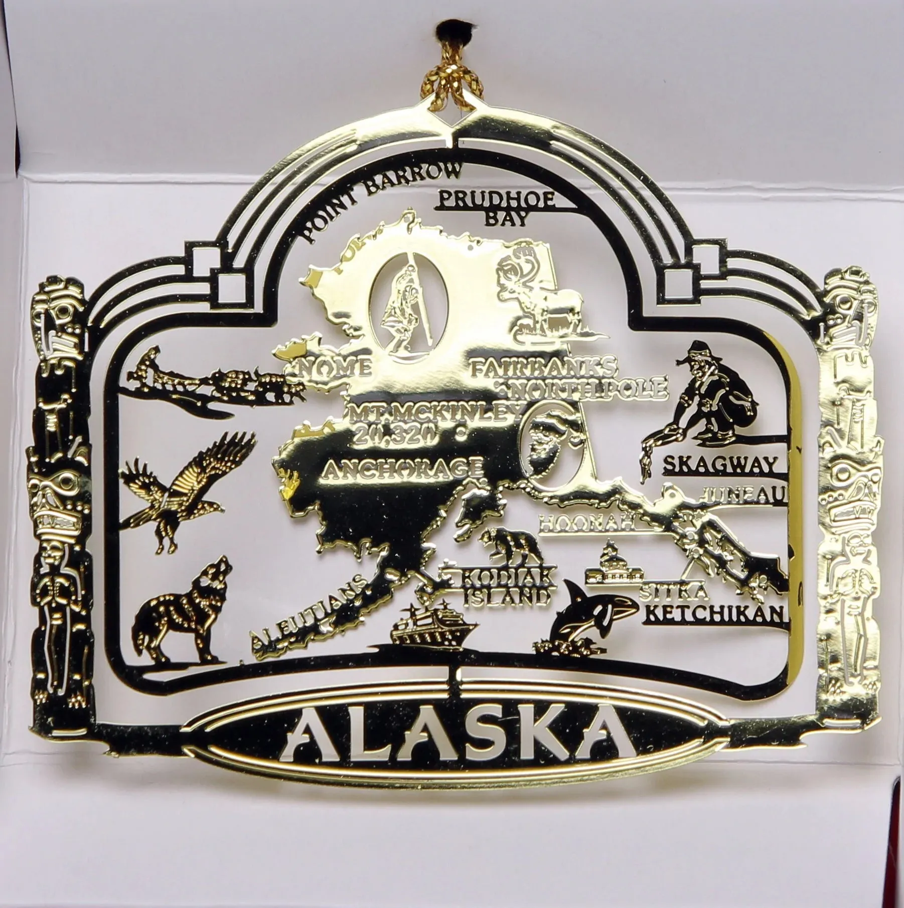 ALL 50 State Collectible Brass Ornaments SET