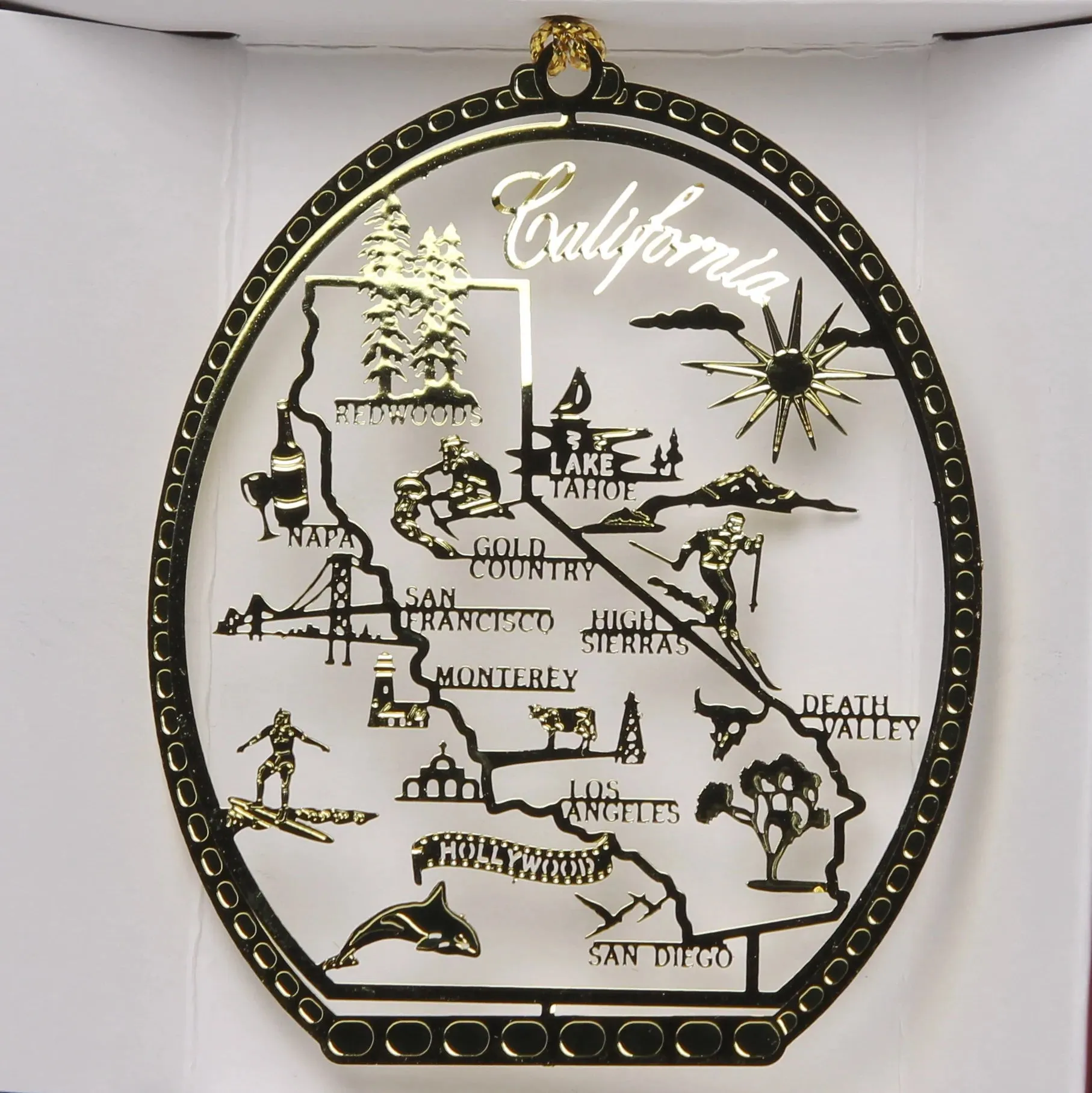 ALL 50 State Collectible Brass Ornaments SET