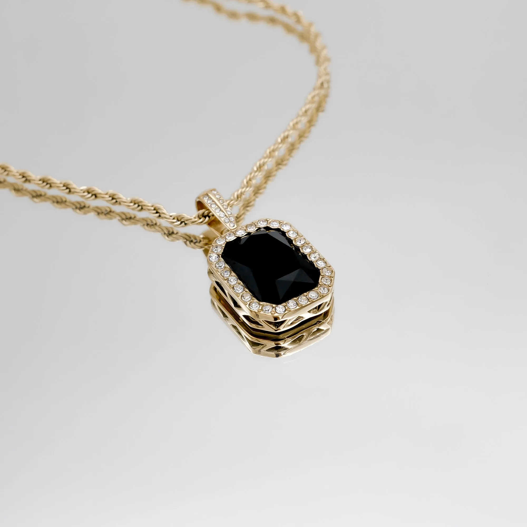 Amelia Onyx Tablet Necklace