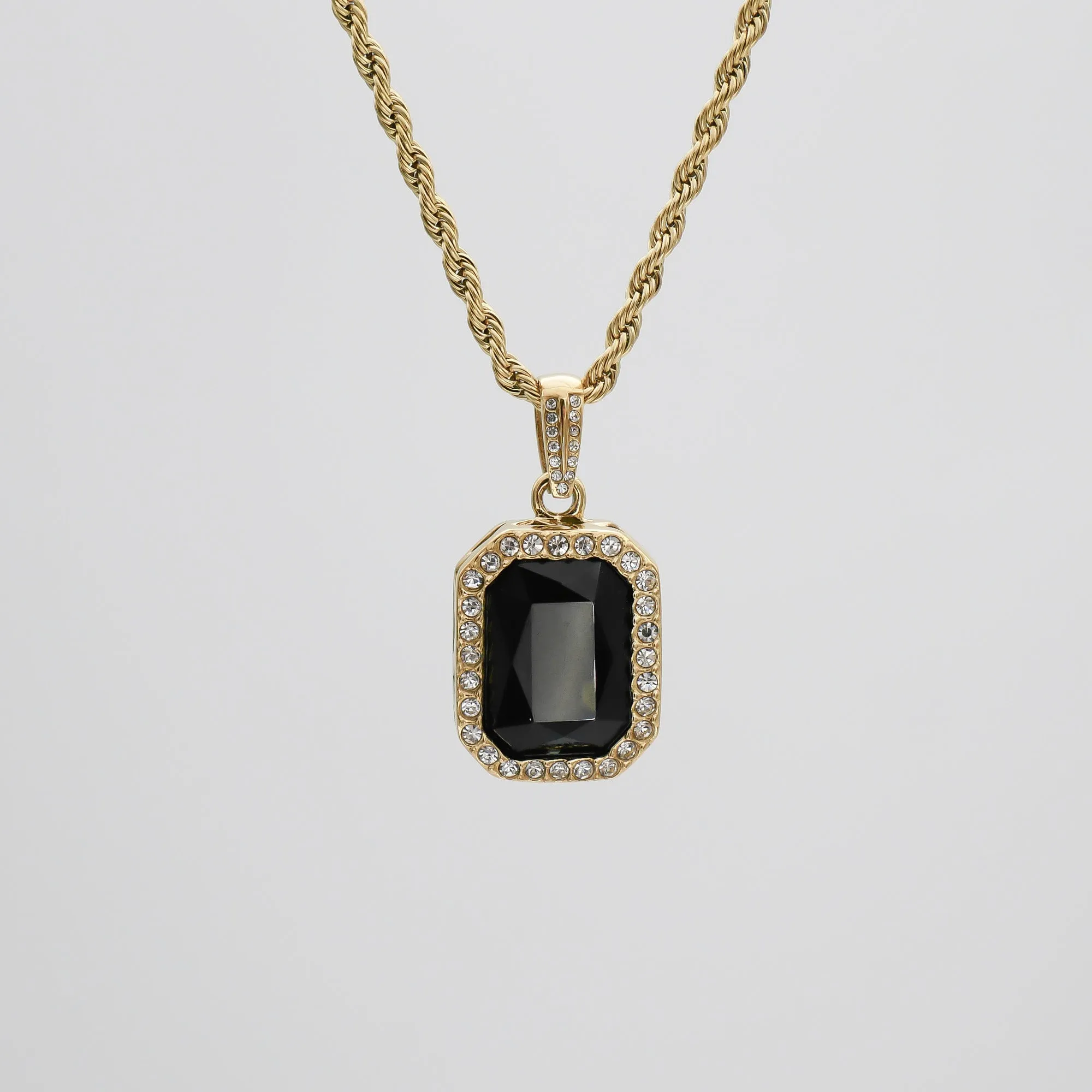 Amelia Onyx Tablet Necklace