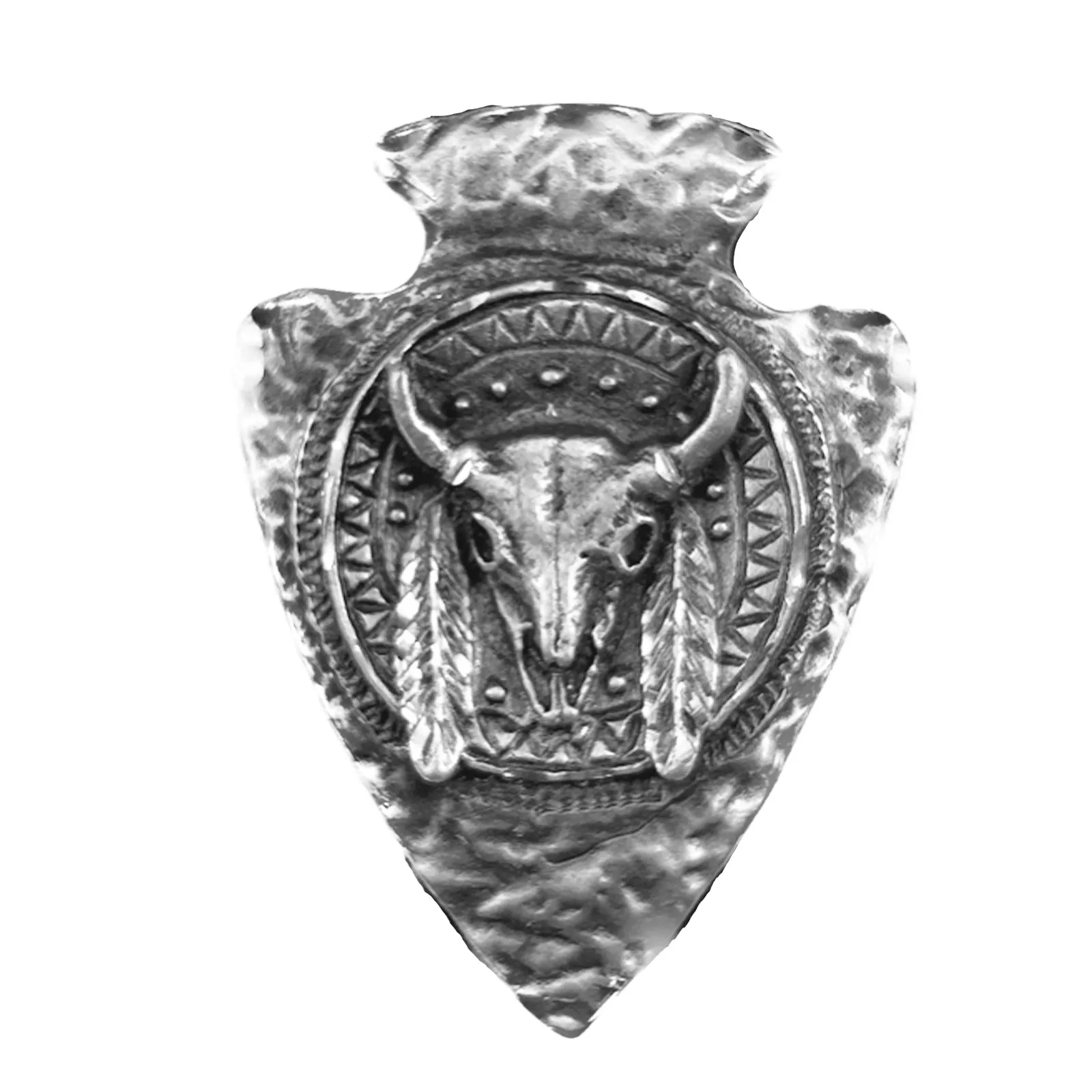 Arrowhead with Skull Western Bolo Tie