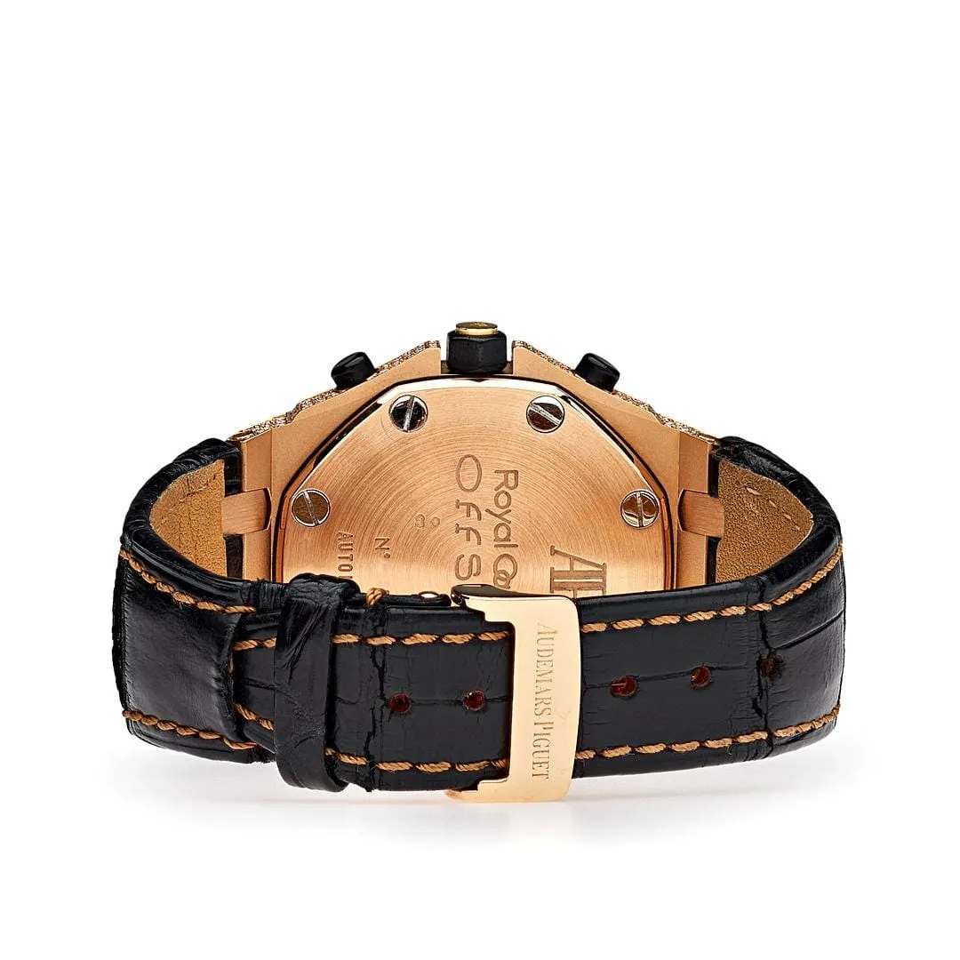 Audemars Piguet Royal Oak Offshore 26470OR.OO.A125CR.01 Chronograph Rose Gold Diamond Bezel