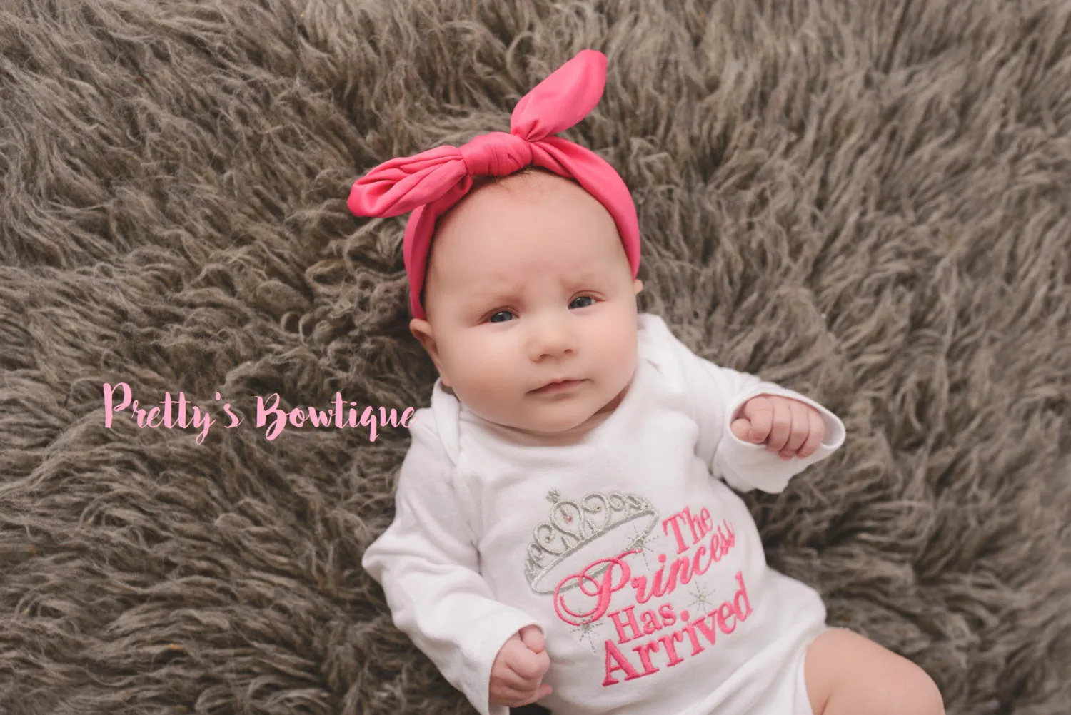 Baby girl The Princess has arrived shirt or bodysuit -- Newborn coming home outfit-- Perfect for hospital or coming home outfit