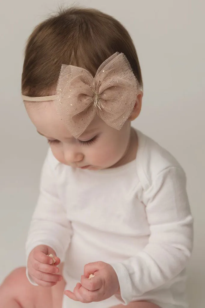 Baby Headband Oh Baby! Glinda Bow White