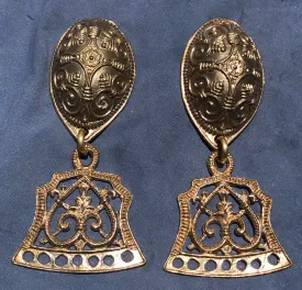 Baltic Viking Turtle Brooch Set with Hangars - TB21WH
