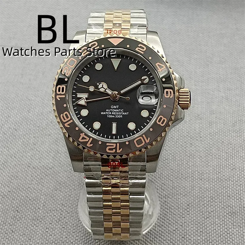BLIGER 40mm Two-Tone Silver Gold Rotational.
