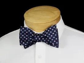 Boy's Bow Tie 22539 Navy/Blue/Pink Neat