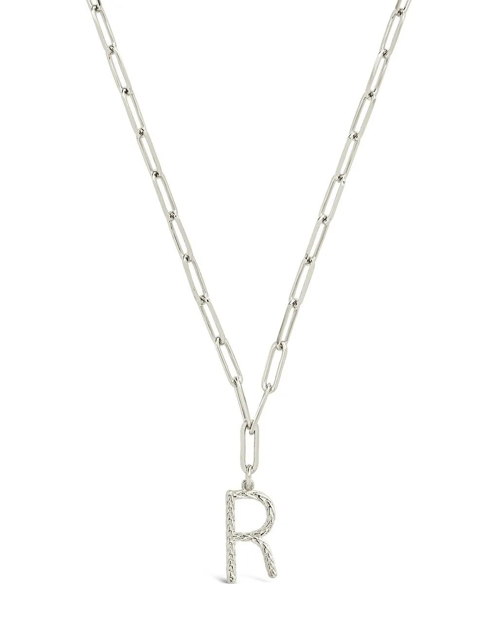 Braided Initial Pendant Necklace