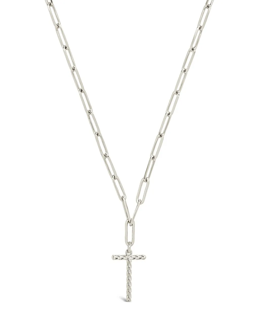 Braided Initial Pendant Necklace