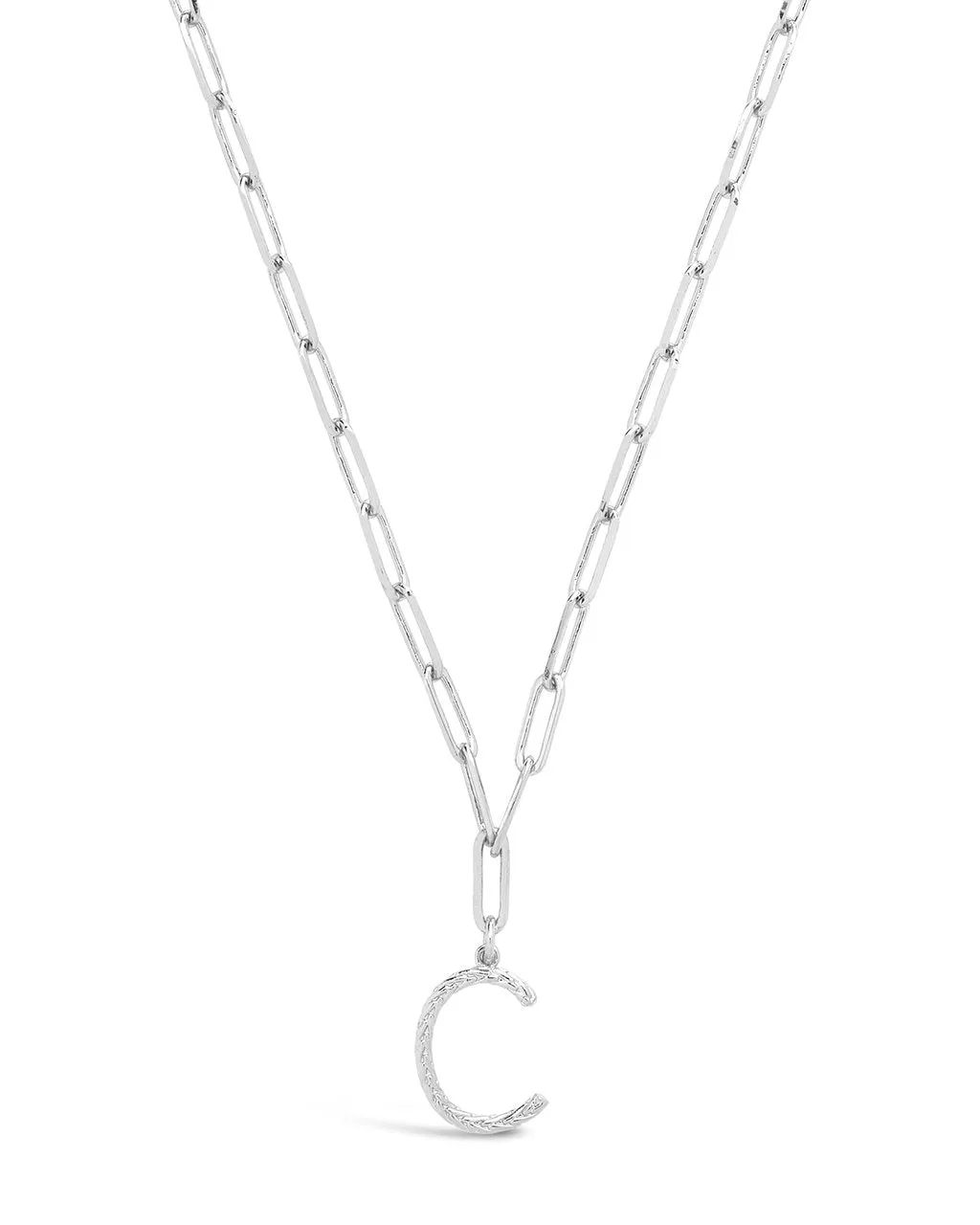 Braided Initial Pendant Necklace